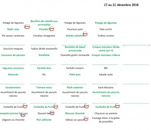 diner 17-21 décembre