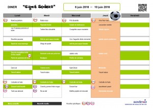 diner 6 au 9 juin