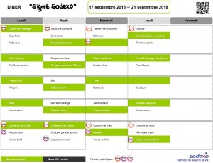 diner du 17 au 21 sept.