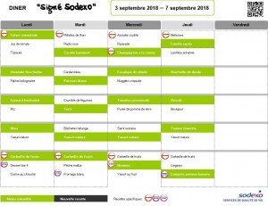 diner du 3 au 7 sept.