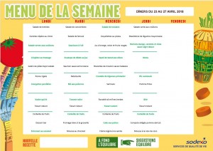 diners 23 au 27 avril
